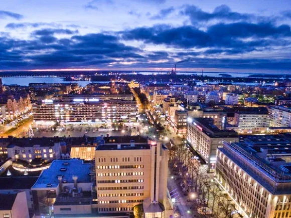 Ilmakuva Vaasan kaupungista