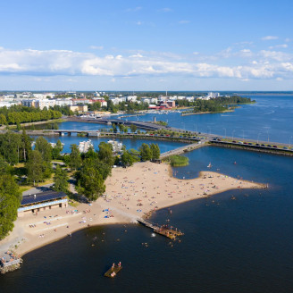 Hietasaari beach aerial